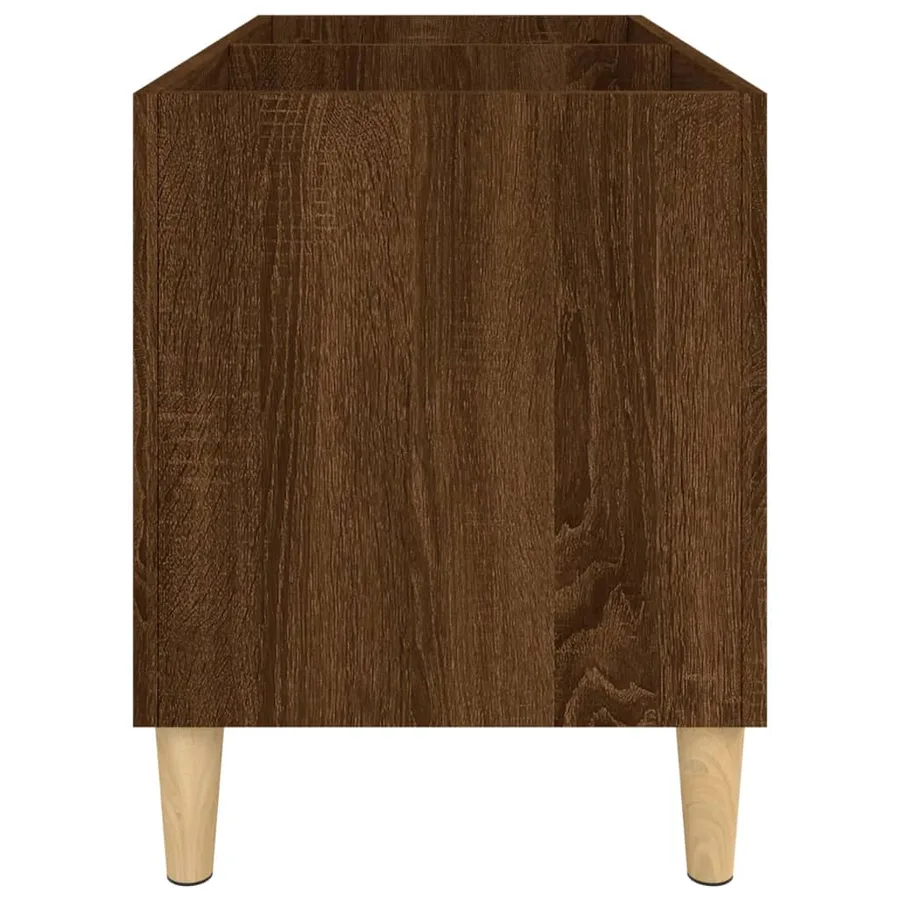 Armoire à disques chêne marron 74,5x38x48 cm bois d'ingénierie - 6