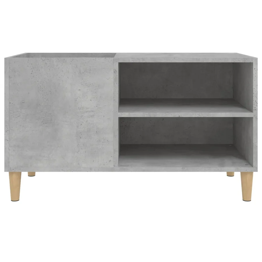 Armoire à disques gris béton 84,5x38x48 cm bois d'ingénierie - 5