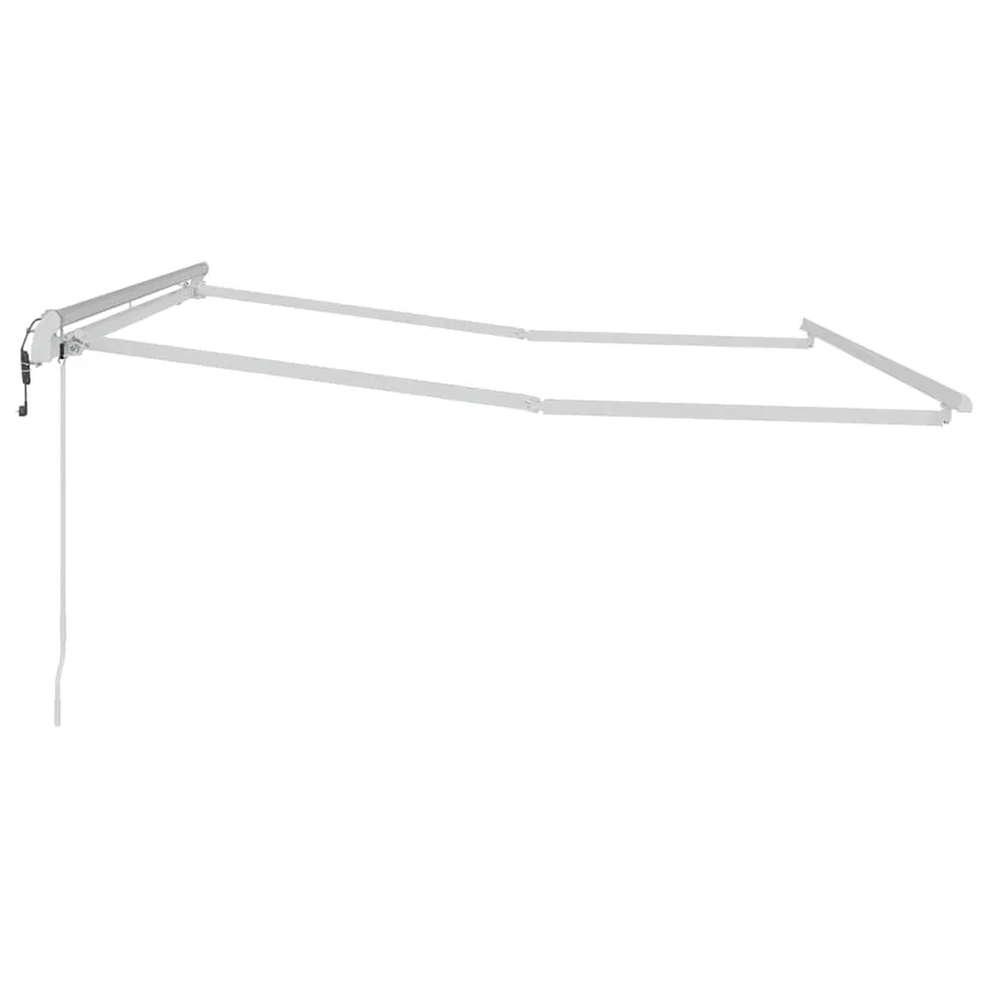 Cadre d'auvent Blanc 350 x 250 cm Aluminium - 5
