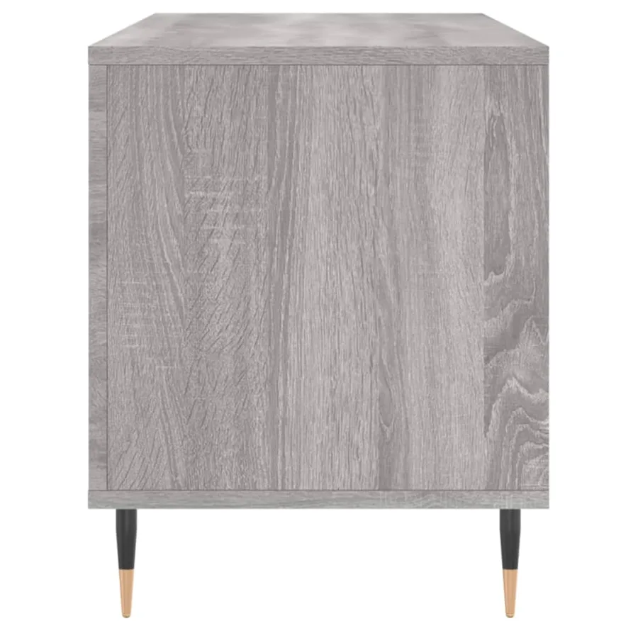 Armoire à disques sonoma gris 100x38x48 cm bois d'ingénierie - 5