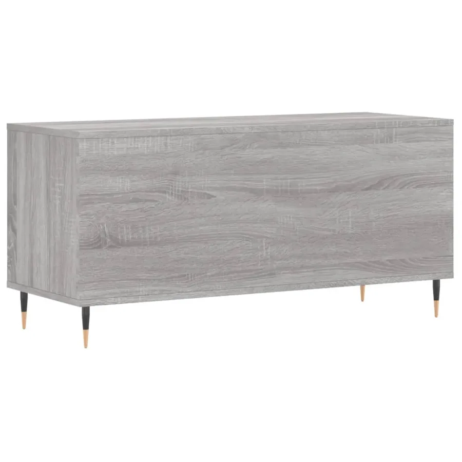 Armoire à disques sonoma gris 100x38x48 cm bois d'ingénierie - 6