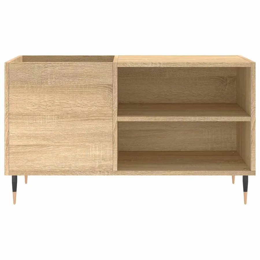 Armoire à disques chêne sonoma 85x38x48 cm bois d'ingénierie - 4