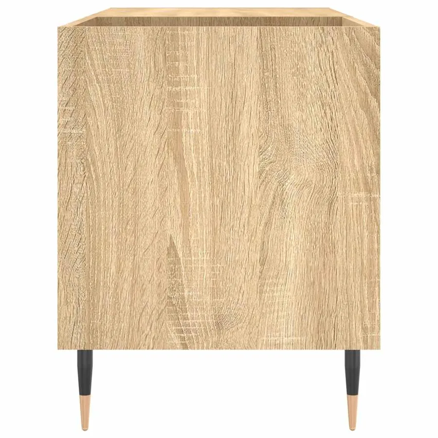 Armoire à disques chêne sonoma 85x38x48 cm bois d'ingénierie - 5