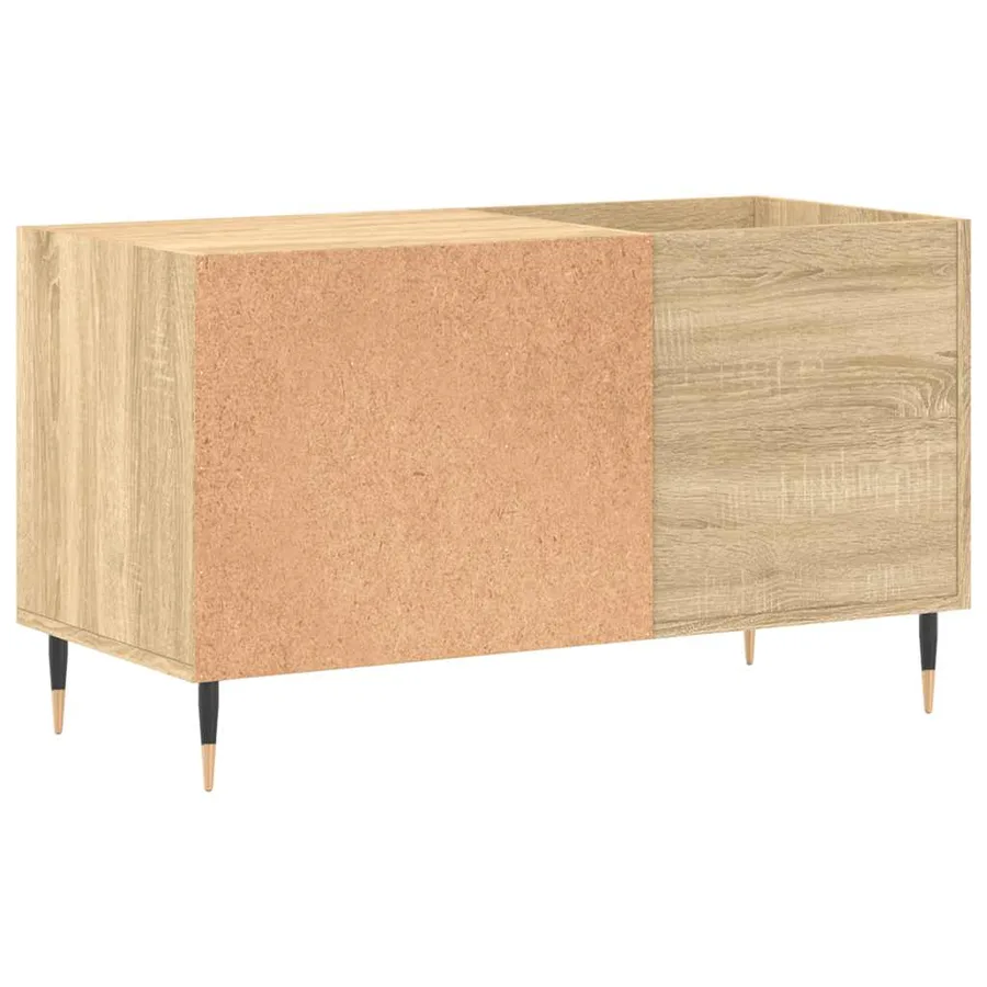 Armoire à disques chêne sonoma 85x38x48 cm bois d'ingénierie - 6