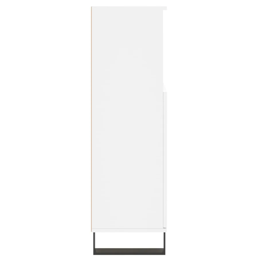 Armoire de salle de bain blanc 30x30x100 cm bois d'ingénierie - 7