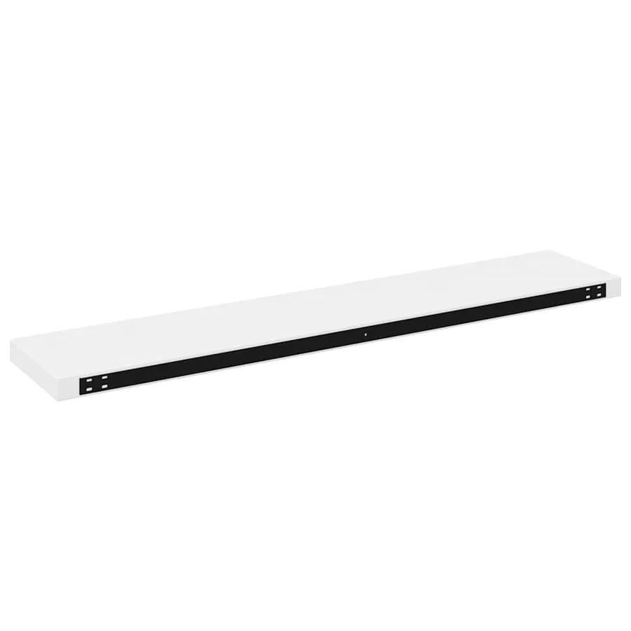 Étagère murale flottante Blanc brillant 120x23,5x3,8 cm MDF - 8