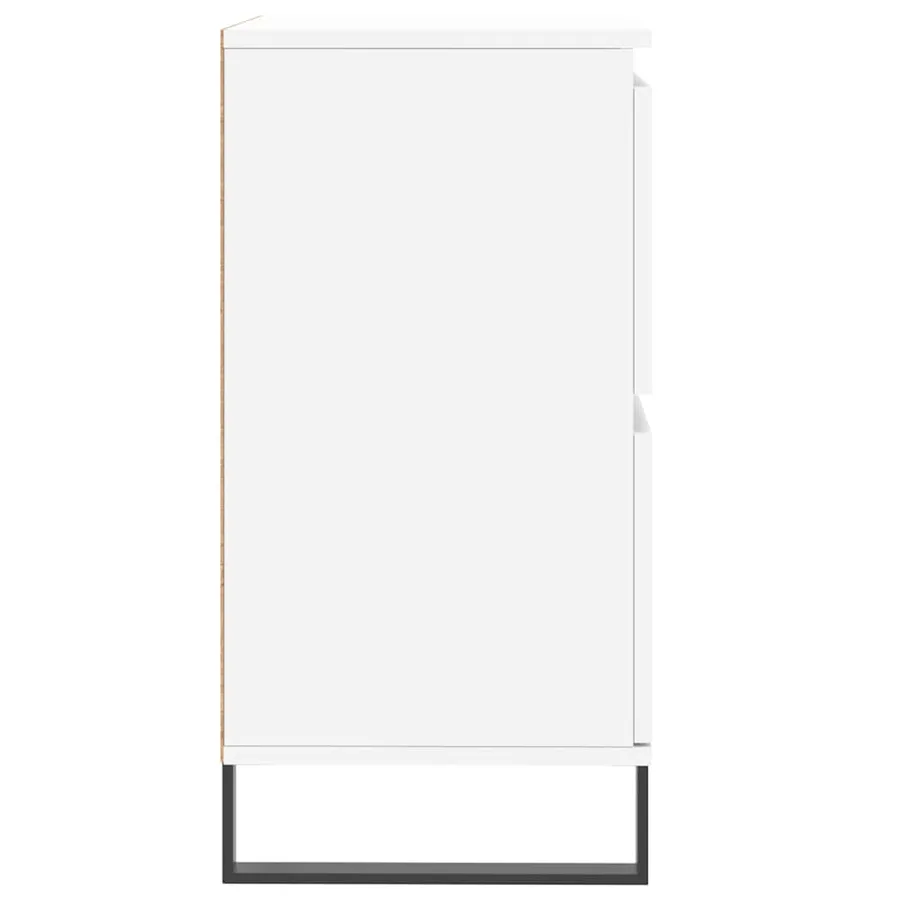 Buffet Blanc 60x35x70 cm Bois d'ingénierie - 7