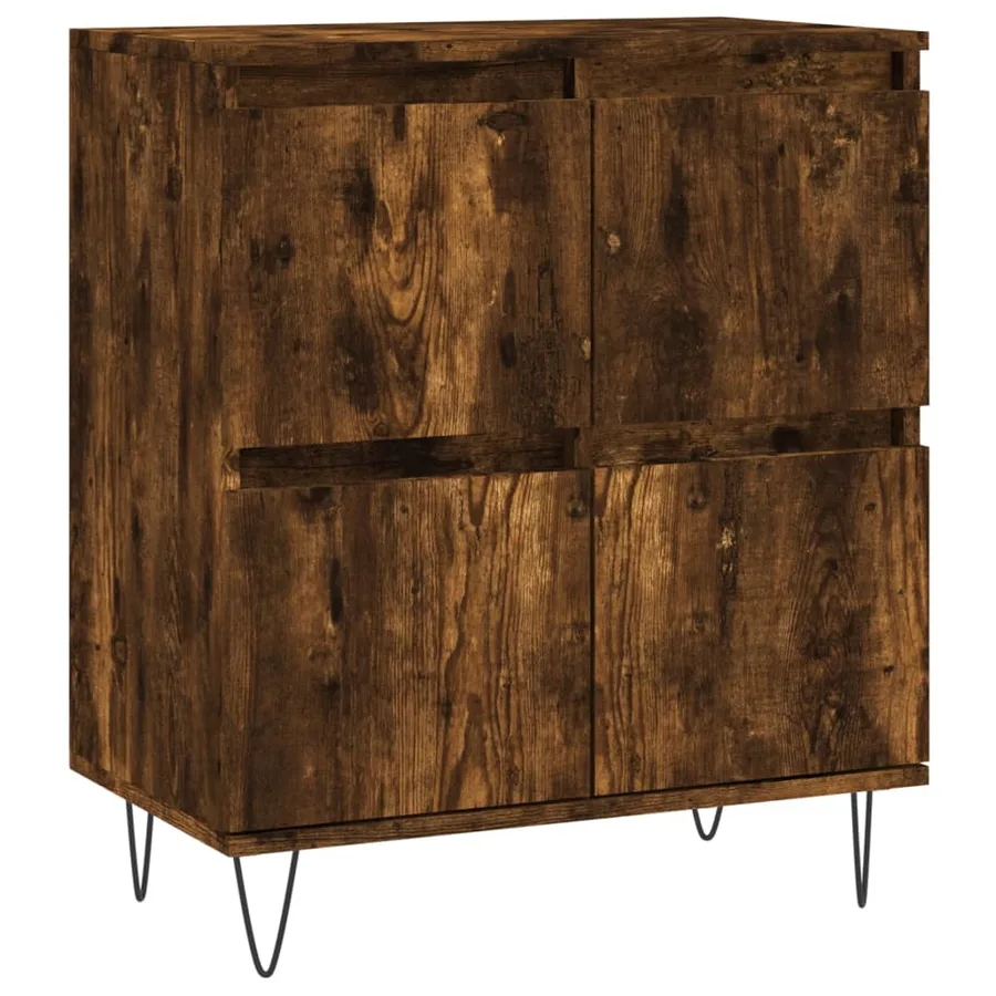 Buffet Chêne fumé 60x35x70 cm Bois d'ingénierie - 2