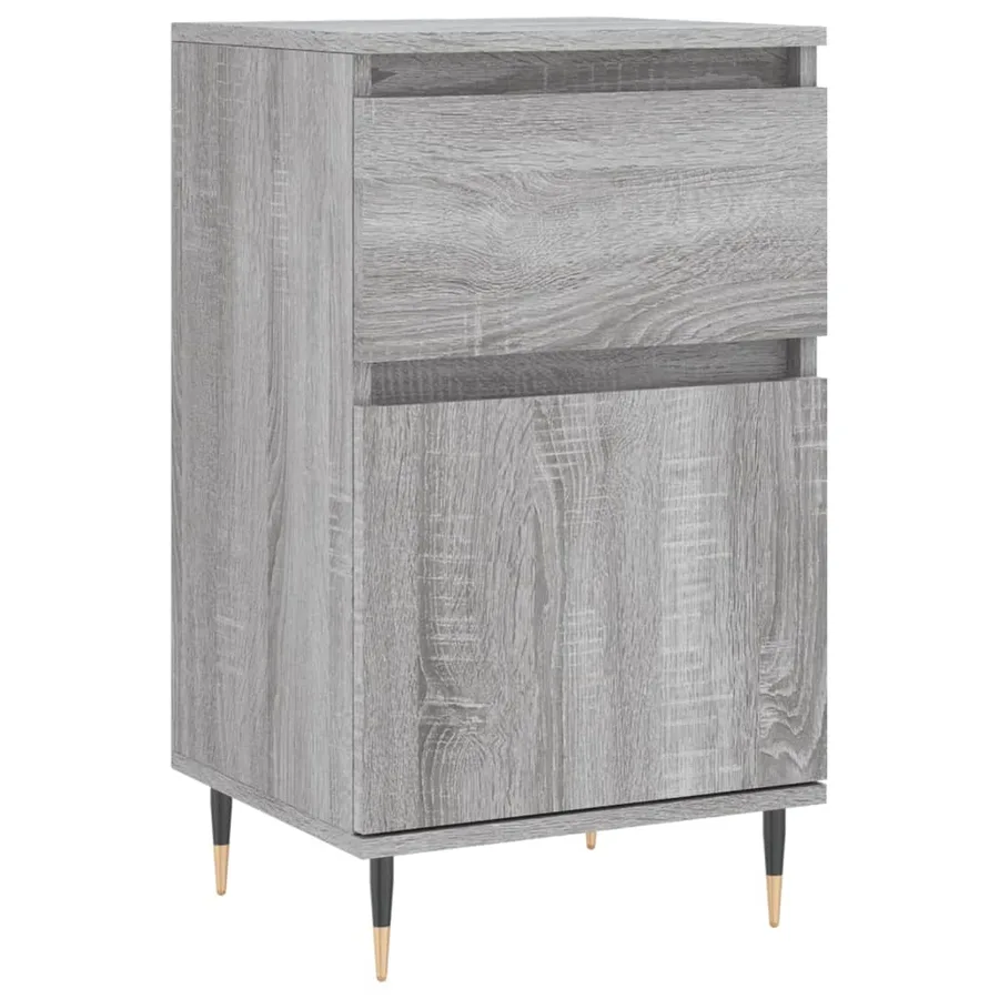 Buffets 2 pcs sonoma gris 40x35x70 cm bois d'ingénierie - 5