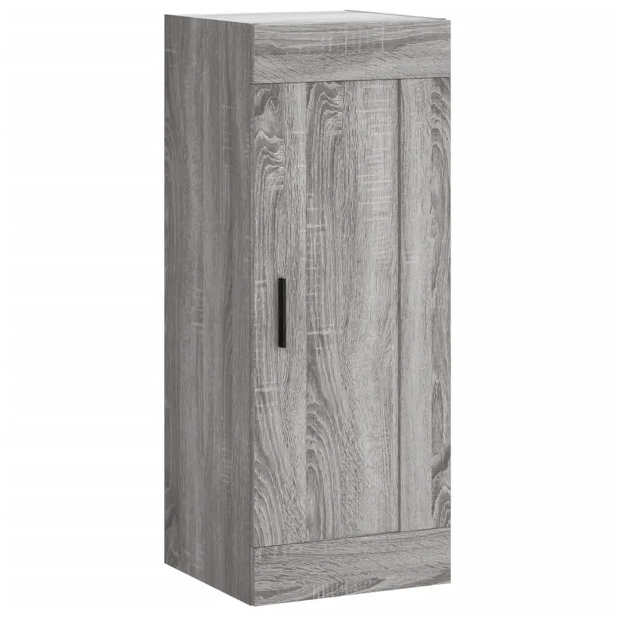 Armoire murale sonoma gris 34,5x34x90 cm bois d'ingénierie - 2