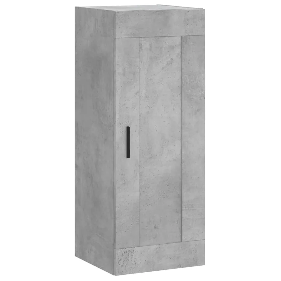 Armoire murale gris béton 34,5x34x90 cm bois d'ingénierie - 2