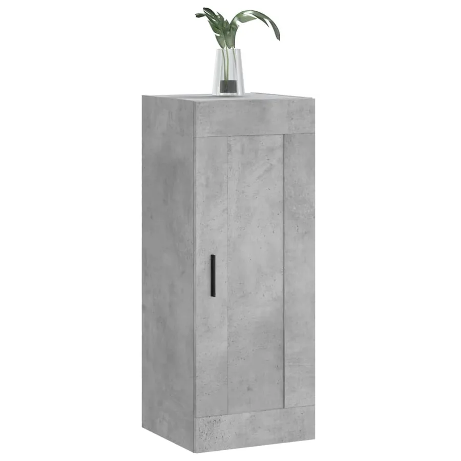 Armoire murale gris béton 34,5x34x90 cm bois d'ingénierie - 4