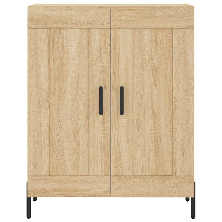 Buffet chêne sonoma 69,5x34x90 cm bois d'ingénierie - 5