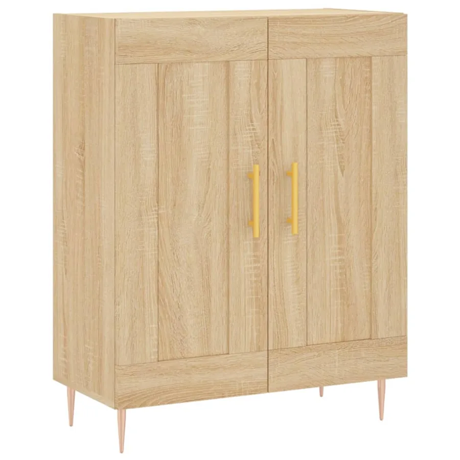 Buffet chêne sonoma 69,5x34x90 cm bois d'ingénierie - 2