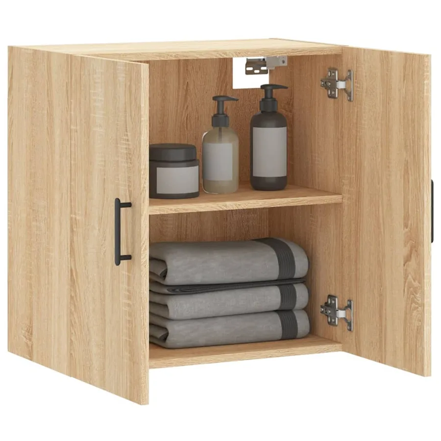 Armoire murale chêne sonoma 60x31x60 cm bois d'ingénierie - 4