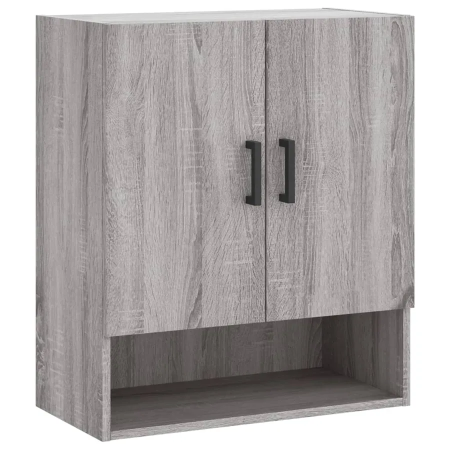 Armoire murale sonoma gris 60x31x70 cm bois d'ingénierie - 2
