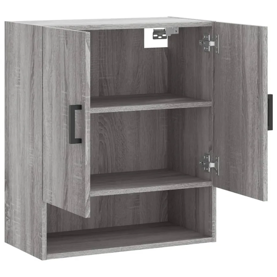 Armoire murale sonoma gris 60x31x70 cm bois d'ingénierie - 6