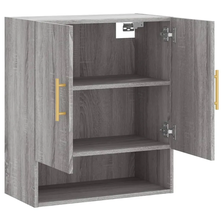 Armoire murale sonoma gris 60x31x70 cm bois d'ingénierie - 6