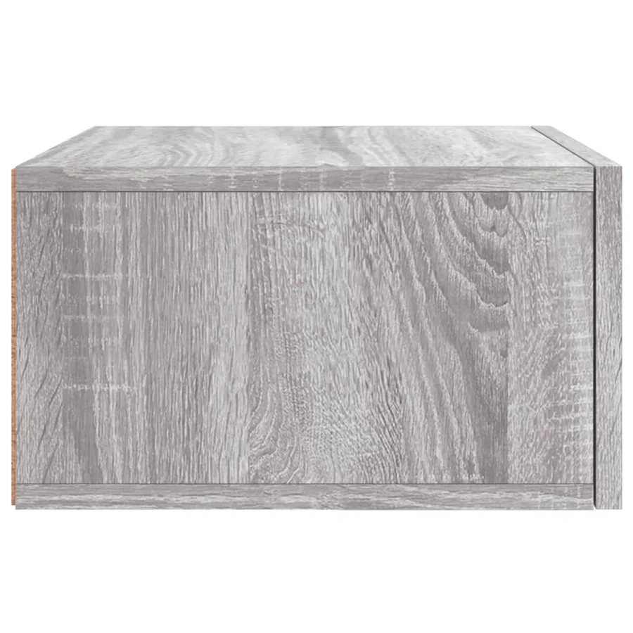 Table de chevet murale sonoma gris 35x35x20 cm - 7