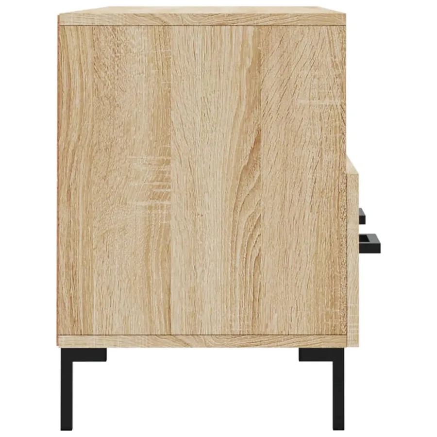 Meuble TV chêne sonoma 102x36x50 cm bois d'ingénierie - 7