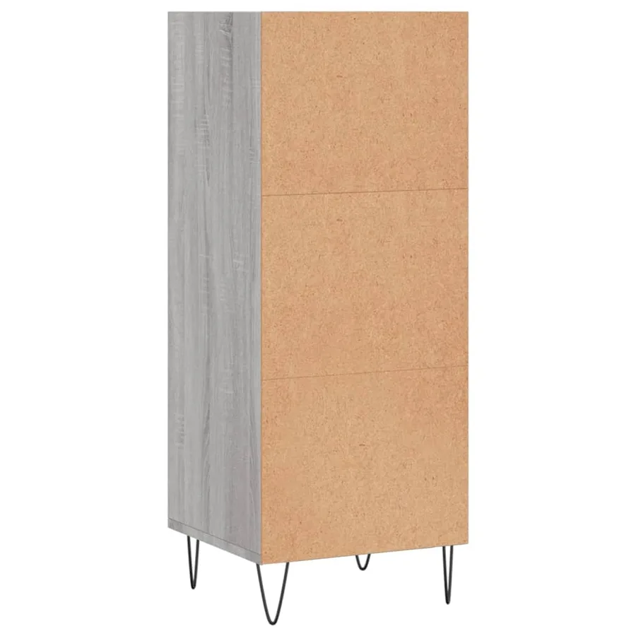 Buffet sonoma gris 34,5x32,5x90 cm bois d'ingénierie - 6