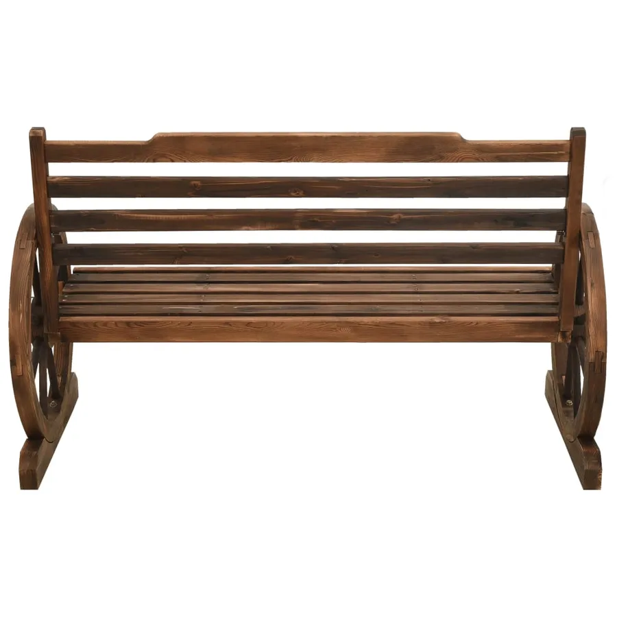 Banc de jardin 112 cm bois de sapin massif - 4