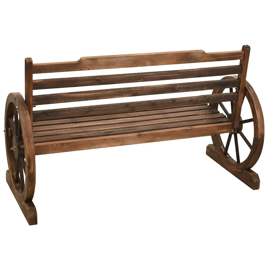 Banc de jardin 112 cm bois de sapin massif - 5