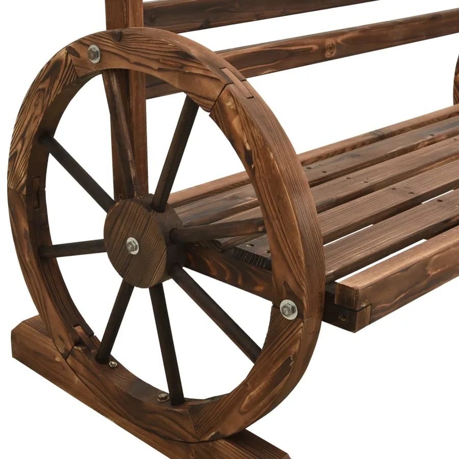 Banc de jardin 112 cm bois de sapin massif - 7