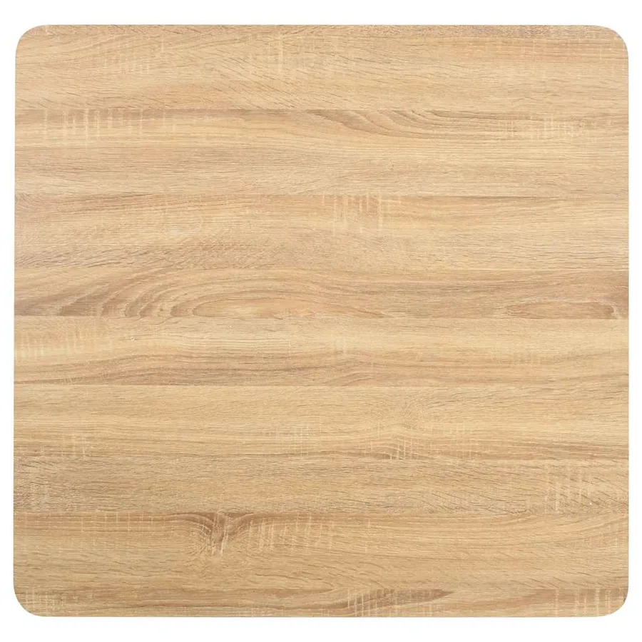 Table de bistro marron clair 80x80 cm MDF - 3