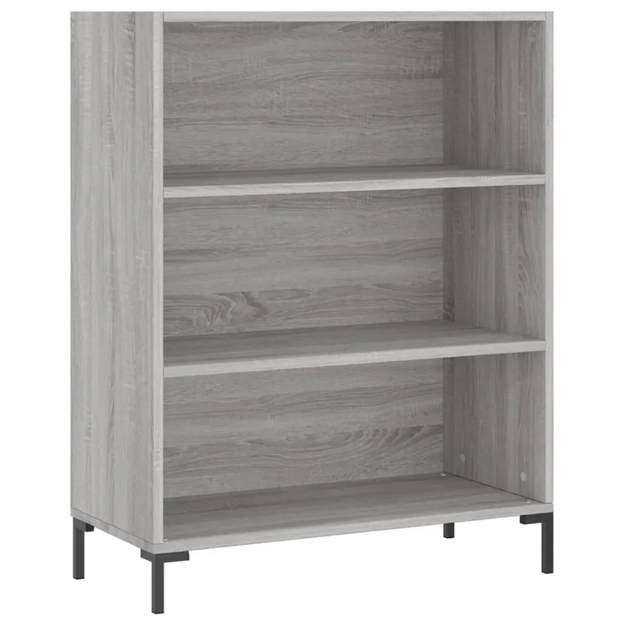 Bibliothèque sonoma gris 69,5x32,5x90 cm bois d'ingénierie - 2