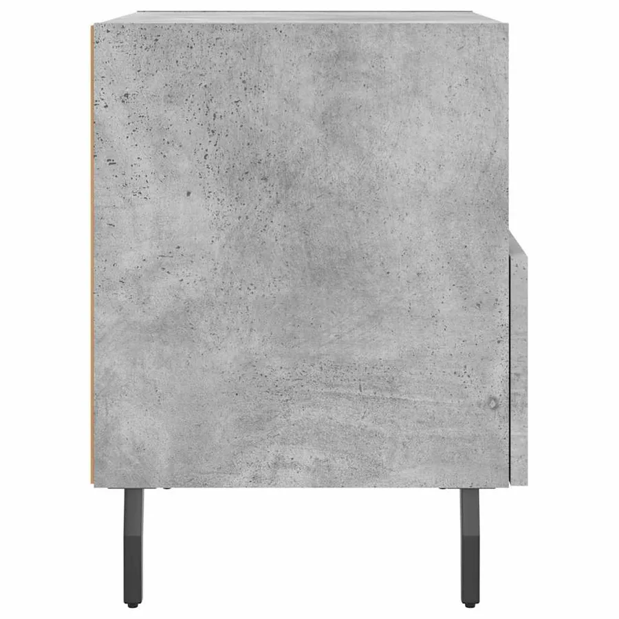 Tables de chevet 2pcs gris béton 40x35x47,5cm bois d’ingénierie - 8