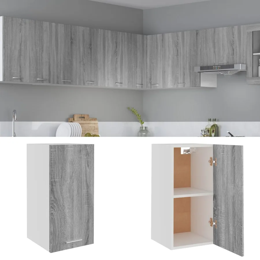 Armoire suspendue "Lyon" Gris Sonoma 29,5 x 31 x 60 cm Bois d'ingénierie