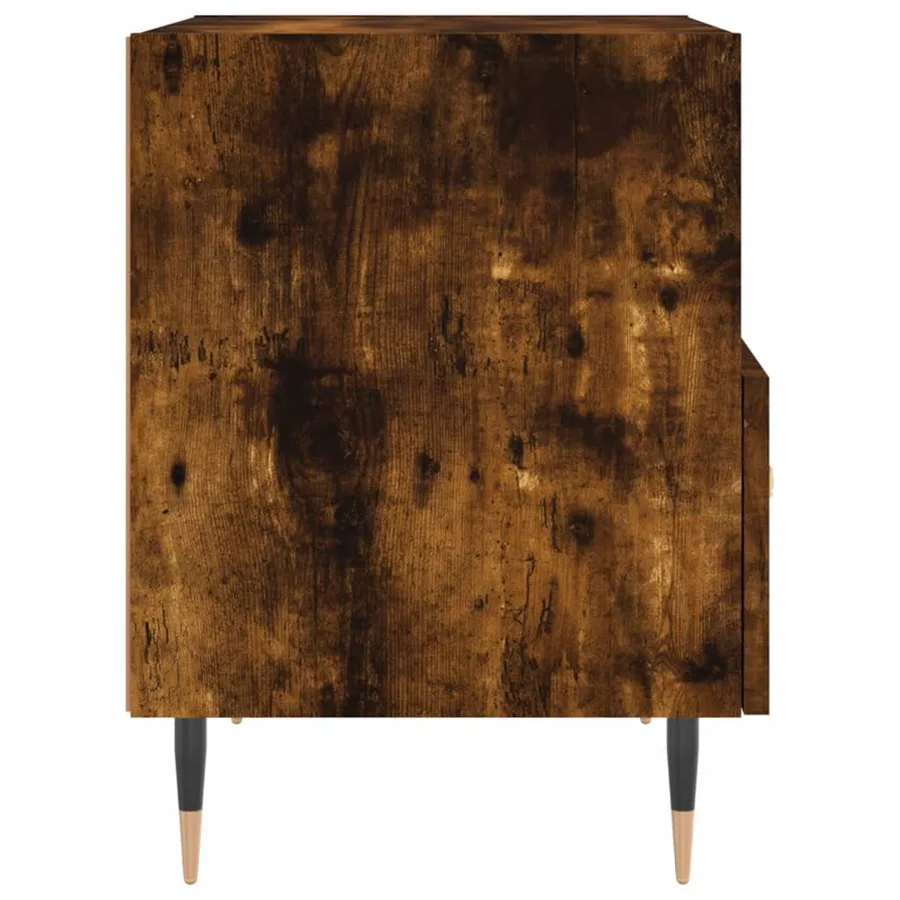 Tables de chevet 2pcs chêne fumé 40x35x47,5cm bois d’ingénierie - 8