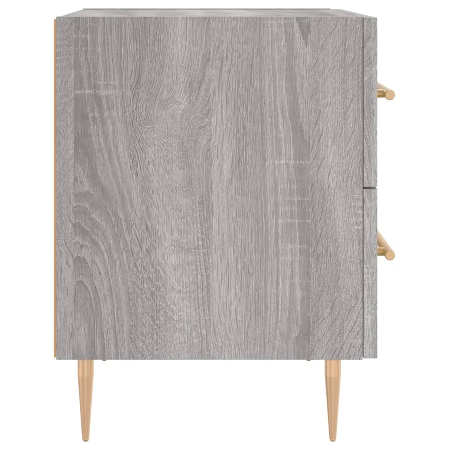 Table de chevet sonoma gris 40x35x47,5 cm bois d’ingénierie - 7