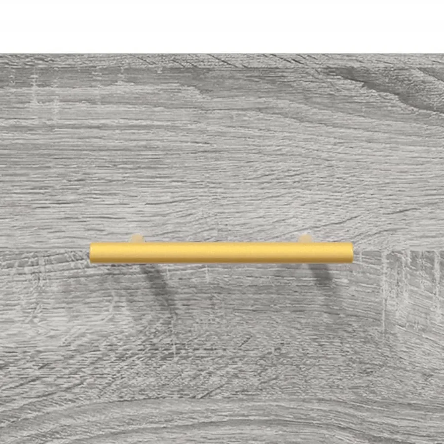 Table de chevet sonoma gris 40x35x47,5 cm bois d’ingénierie - 9