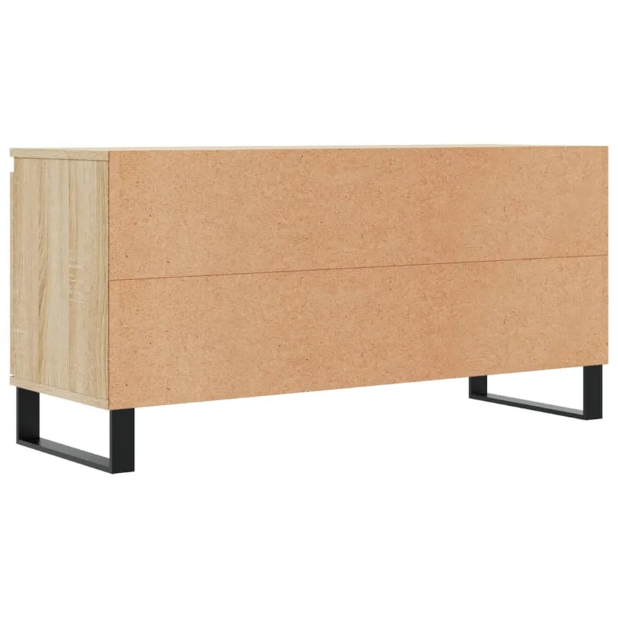 Meuble TV chêne sonoma 104x35x50 cm bois d'ingénierie - 8