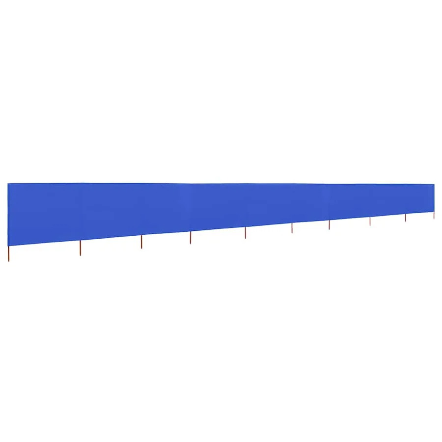 Paravent 9 panneaux Tissu 1200 x 120 cm Bleu azuré - 2