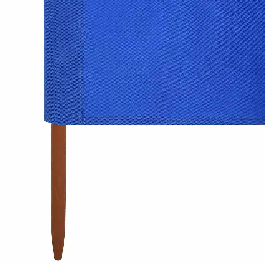 Paravent 9 panneaux Tissu 1200 x 120 cm Bleu azuré - 5
