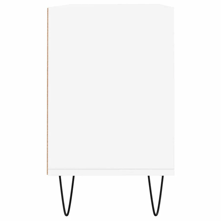 Meuble TV blanc 103,5x30x50 cm bois d'ingénierie - 5