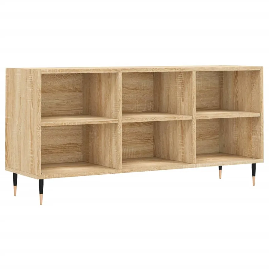 Meuble TV chêne sonoma 103,5x30x50 cm bois d'ingénierie - 2