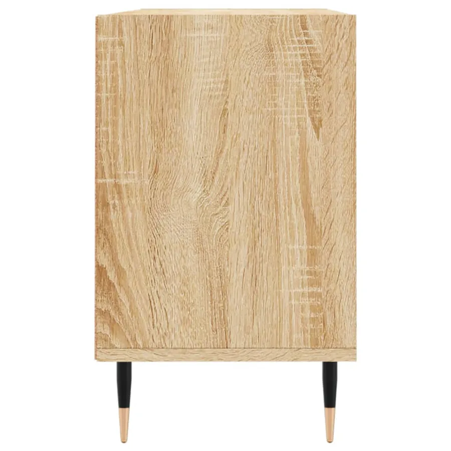 Meuble TV chêne sonoma 103,5x30x50 cm bois d'ingénierie - 5