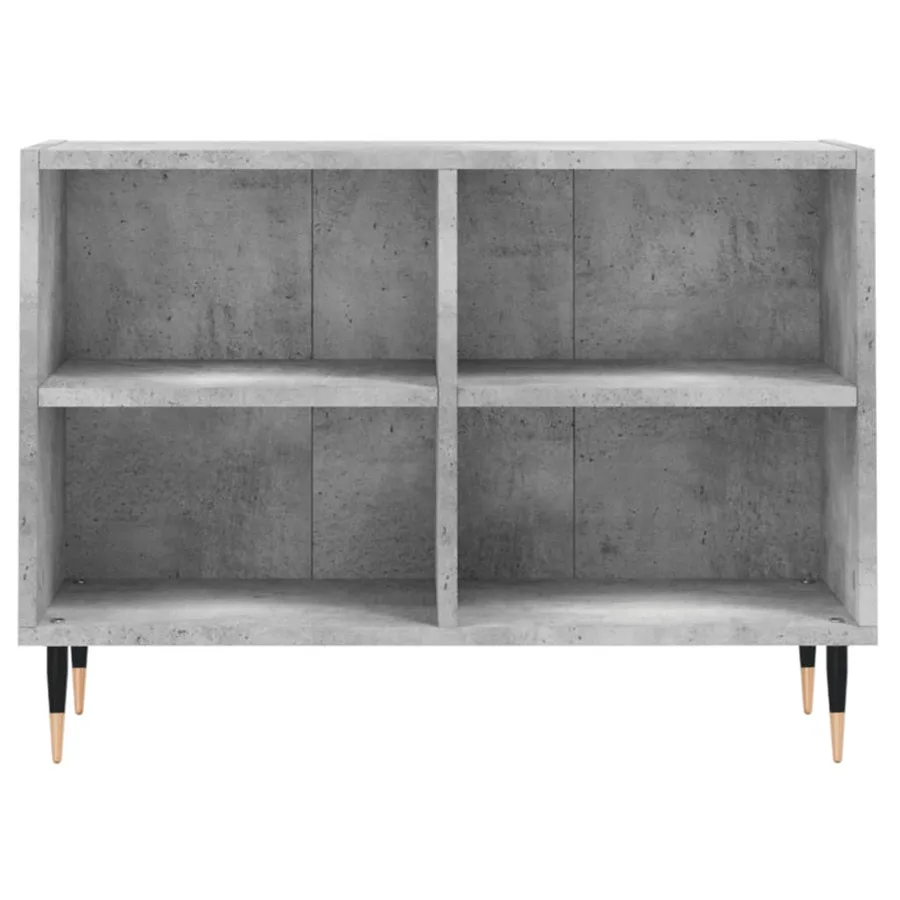 Meuble TV gris béton 69,5x30x50 cm bois d'ingénierie - 4