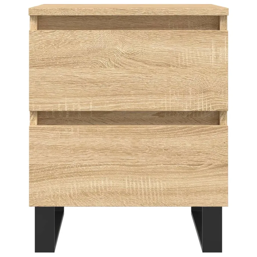 Tables de chevet 2 pcs chêne sonoma 40x35x50 cm bois ingénierie - 5