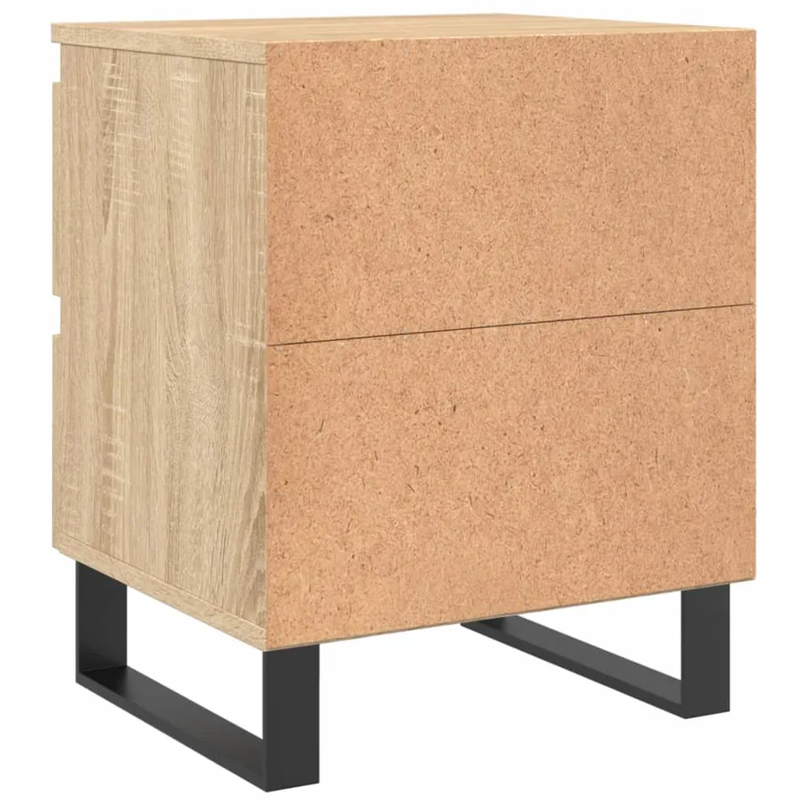Tables de chevet 2 pcs chêne sonoma 40x35x50 cm bois ingénierie - 8
