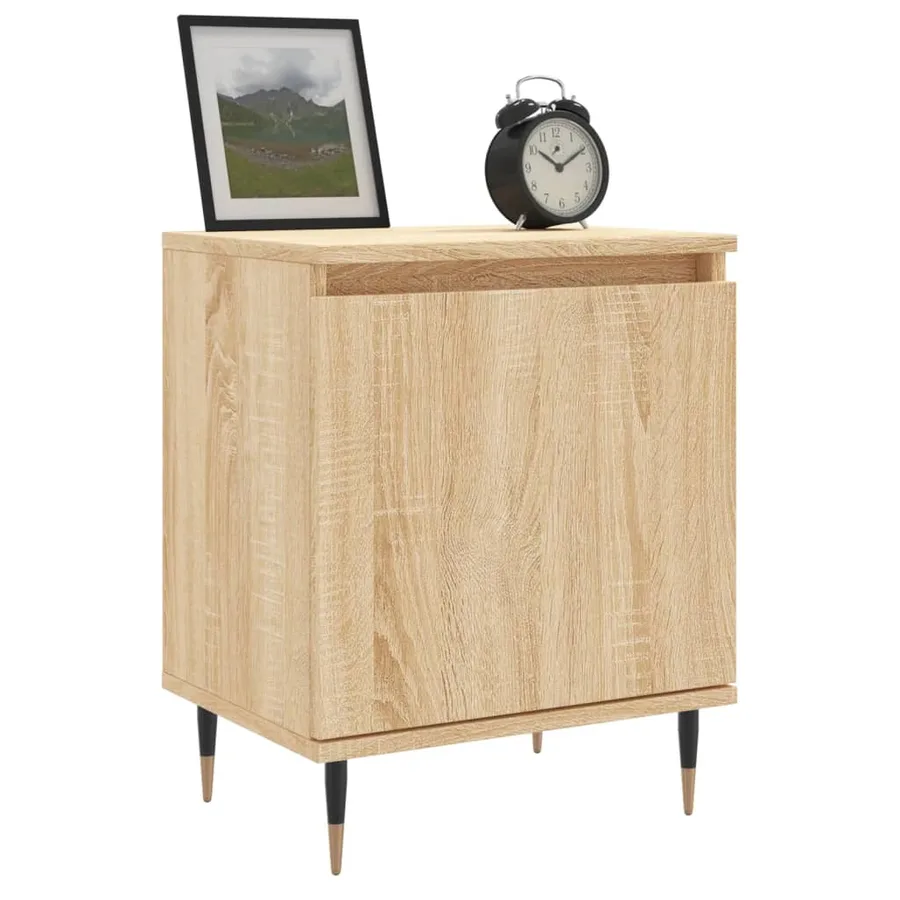 Tables de chevet 2pcs chêne sonoma 40x30x50cm bois d'ingénierie - 3