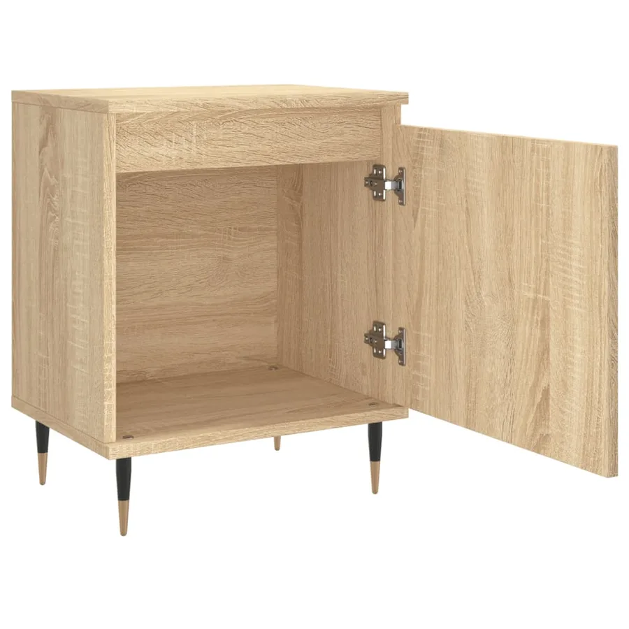 Tables de chevet 2pcs chêne sonoma 40x30x50cm bois d'ingénierie - 6
