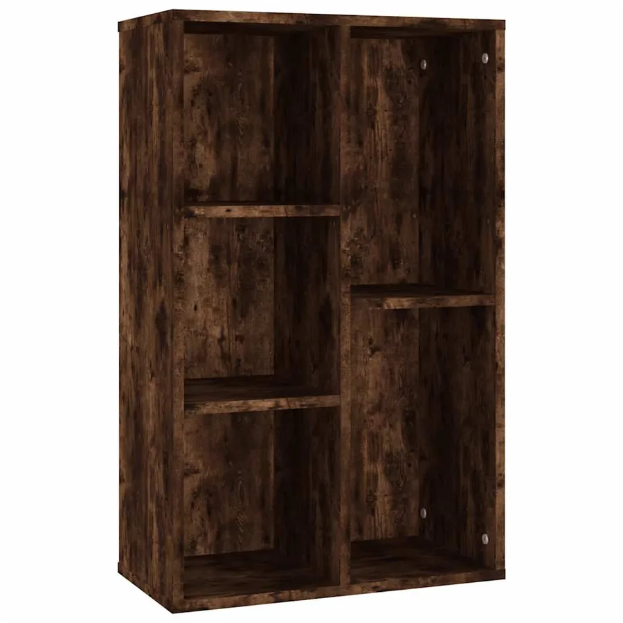 Bibliothèque/Buffet chêne fumé 50x25x80 cm bois d'ingénierie - 2
