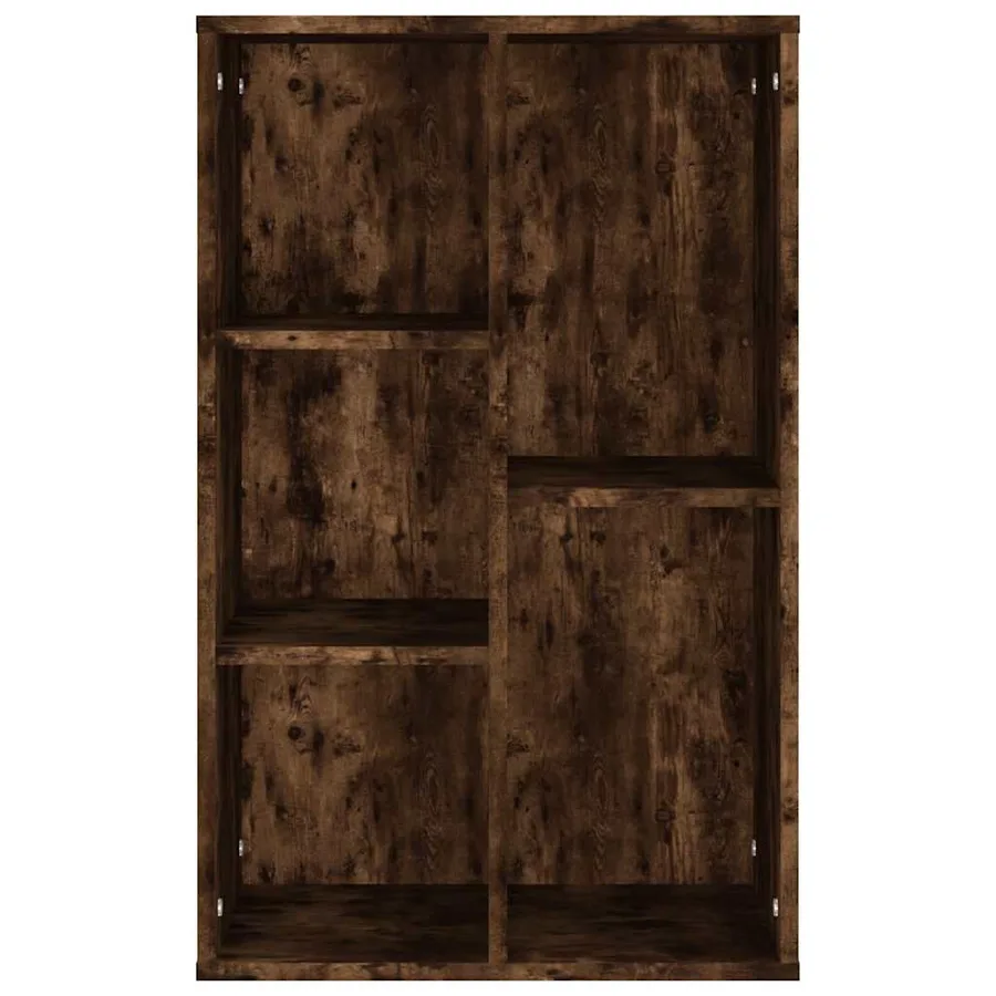 Bibliothèque/Buffet chêne fumé 50x25x80 cm bois d'ingénierie - 6