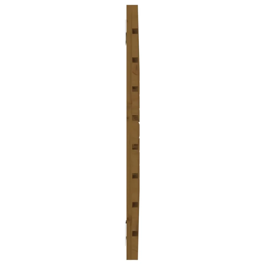 Tête de lit murale Marron miel 96x3x63 cm Bois massif de pin - 5