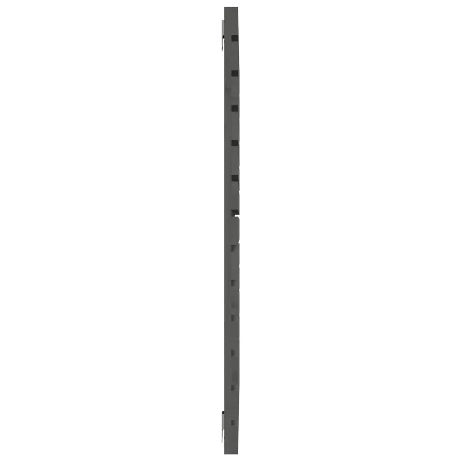 Tête de lit murale Gris 126x3x91,5 cm Bois massif de pin - 5